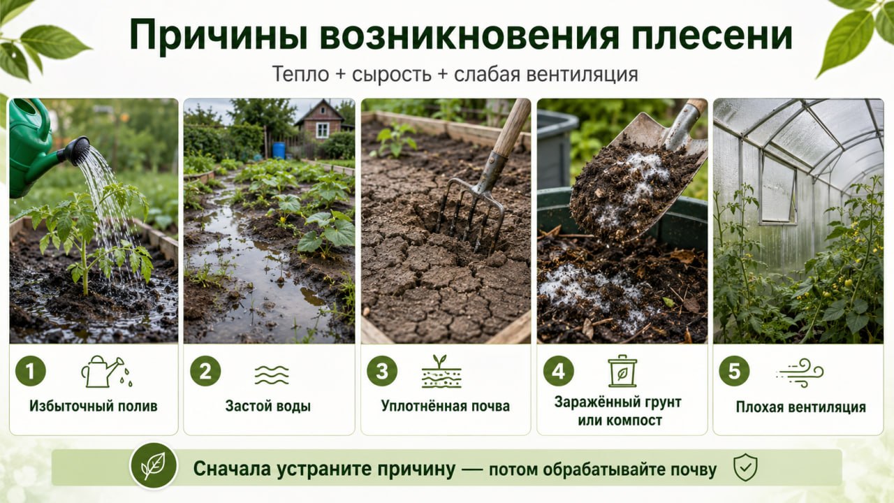 причины возникновения плесени